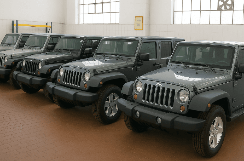 Jeep Wrangler – BR5 Curved Glass Kits for Egyptian Police Special Forces
